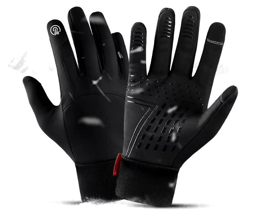 Gants chauds noir tactiles