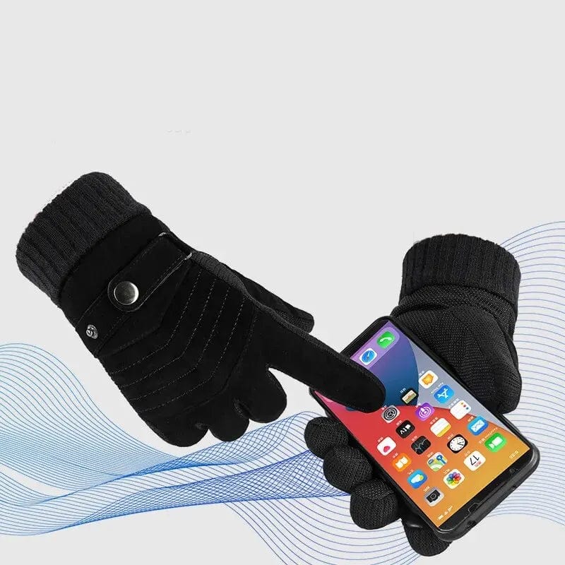 Gants chauds tactiles homme