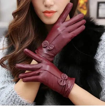 Gants cuir femme Chic