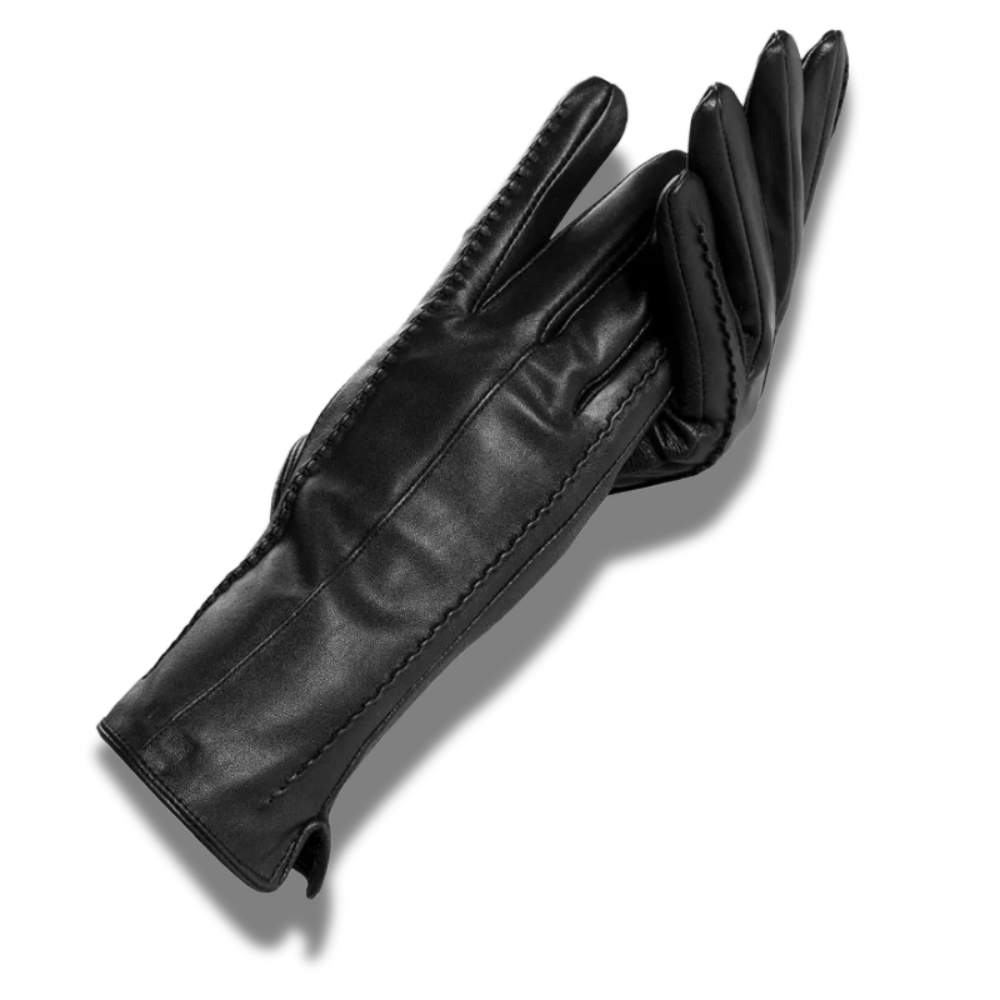 Gants cuir femme long chaud