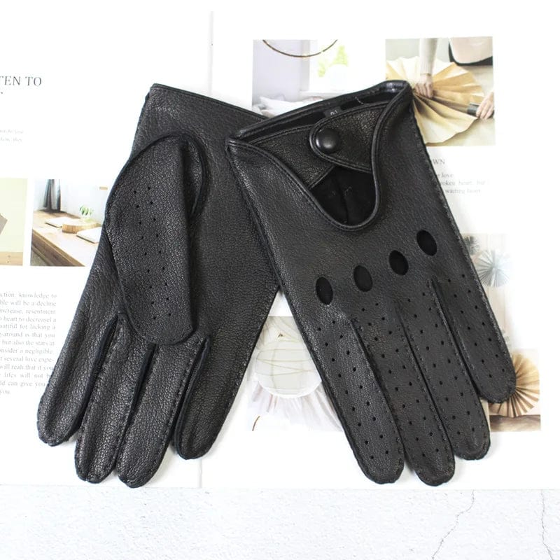 Gants cuir homme crochet