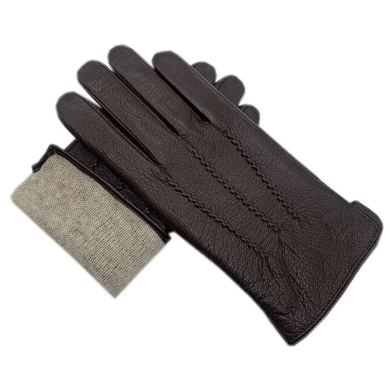 Gants cuir homme fourrés