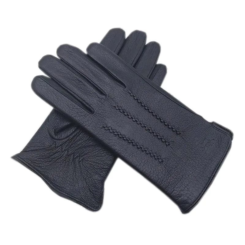 Gants cuir homme fourrés