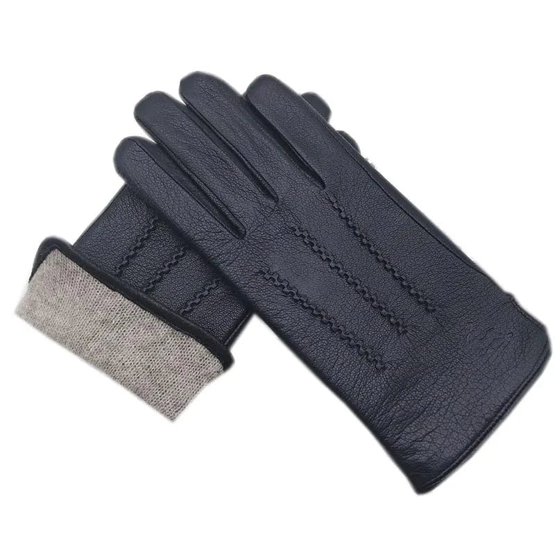 Gants cuir homme fourrés