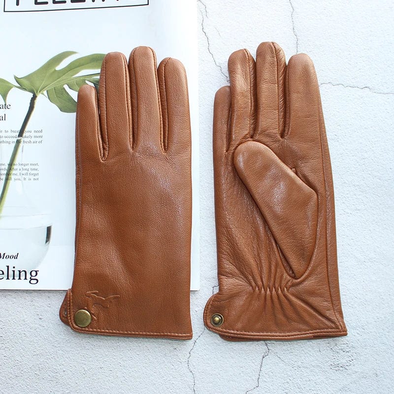 Gants cuir homme fourrés laine