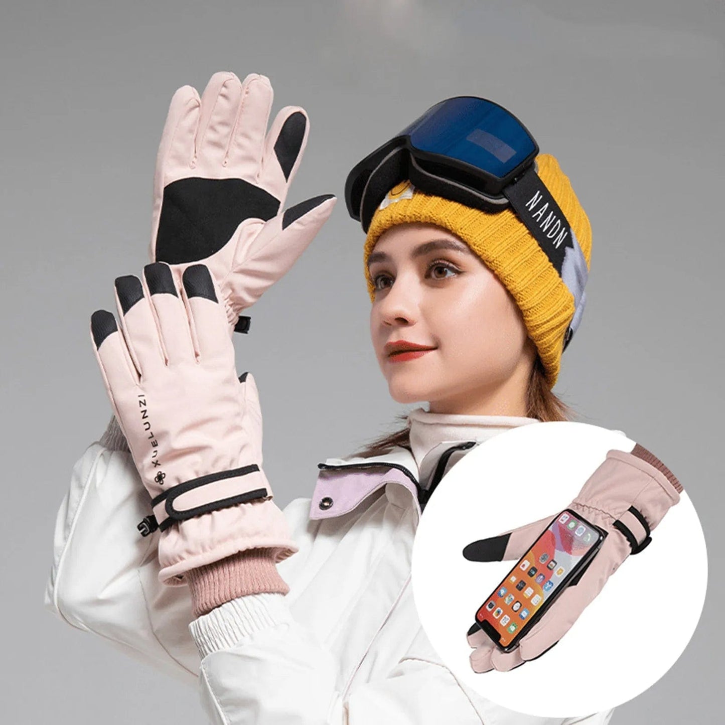 Gants de ski femme respirants