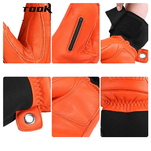 Gants de ski homme cuir