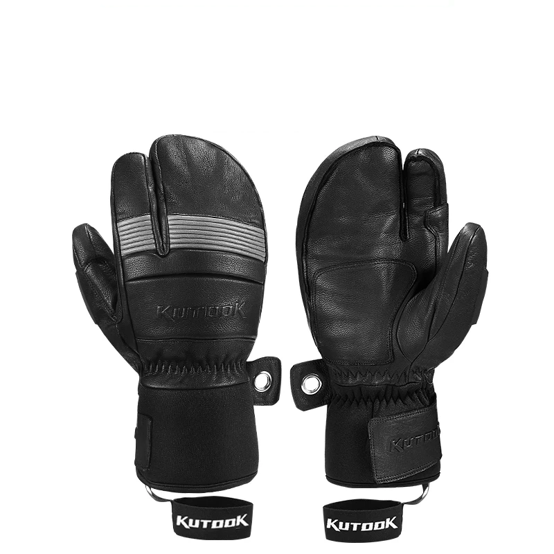 Gants de ski homme cuir