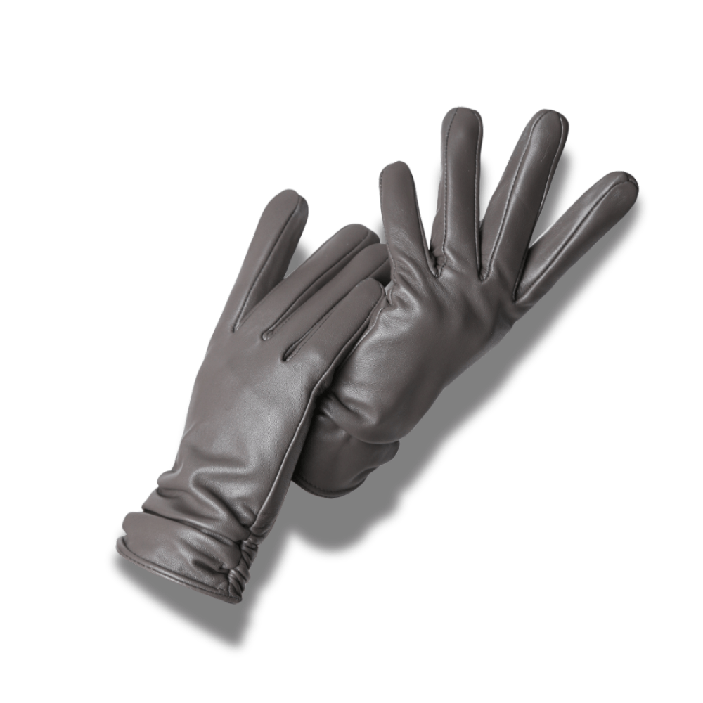 Gants en cuir fourré femme