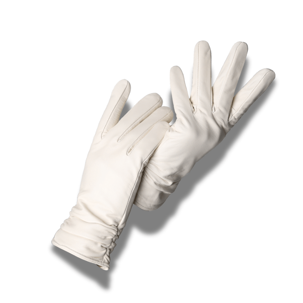 Gants en cuir fourré femme