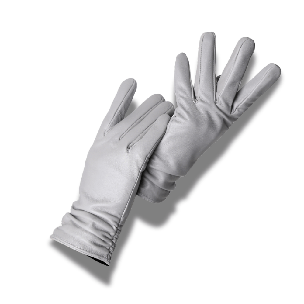 Gants en cuir fourré femme