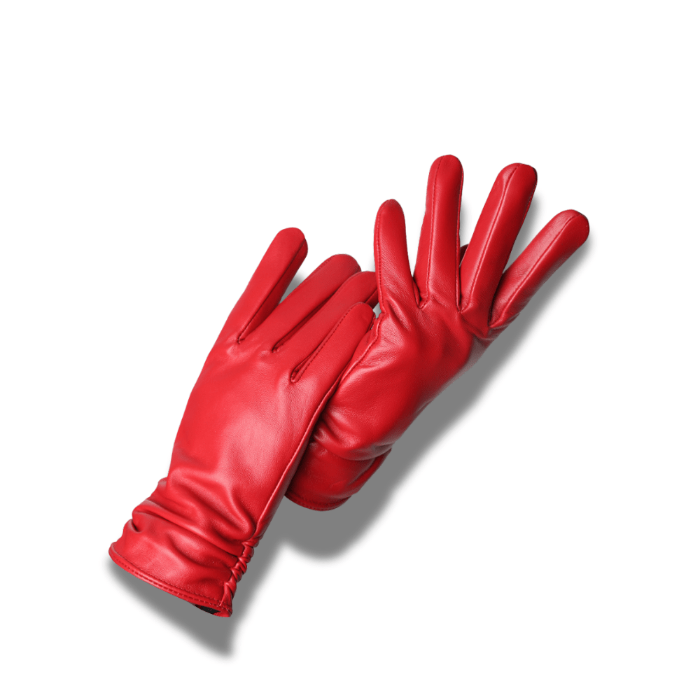 Gants en cuir fourré femme