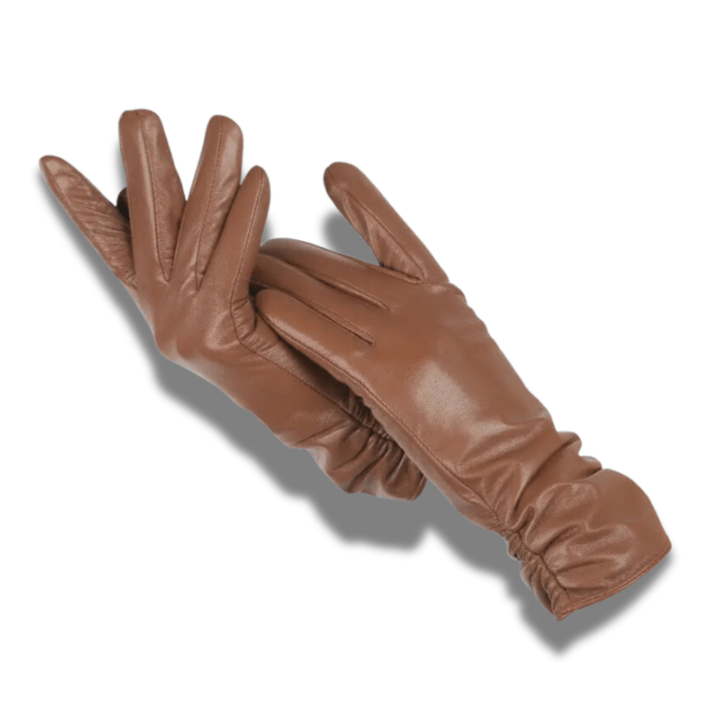 Gants en cuir fourré femme