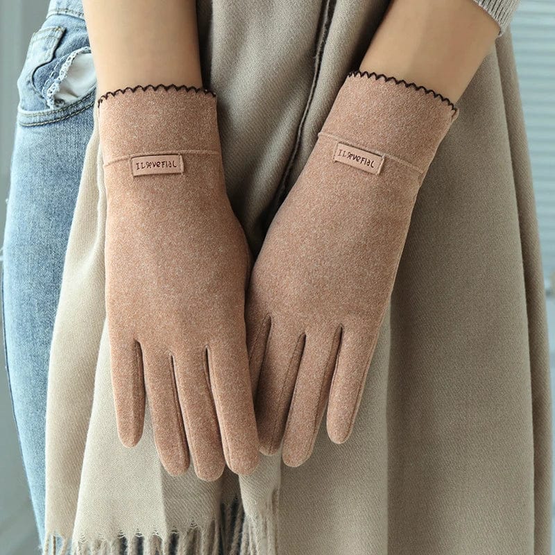 Gants faux cuir femme