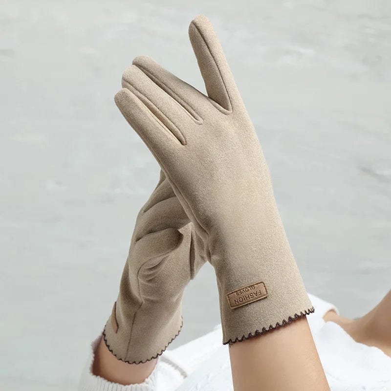 Gants faux cuir femme