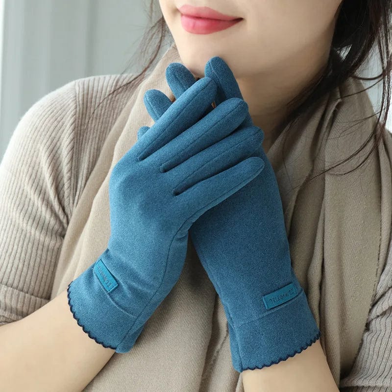 Gants faux cuir femme