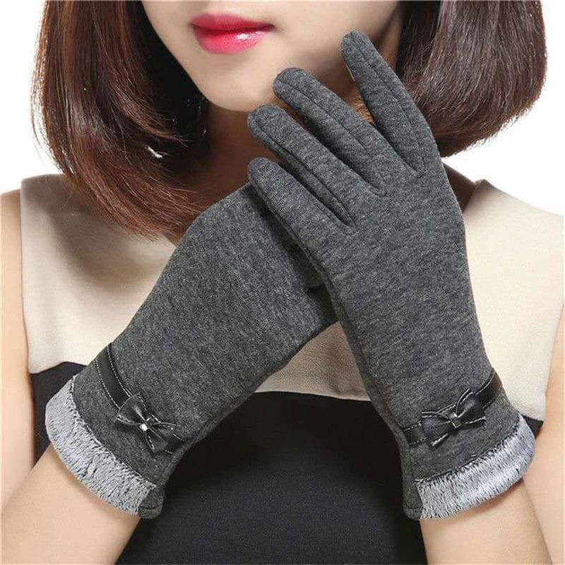 Gants faux cuir femme