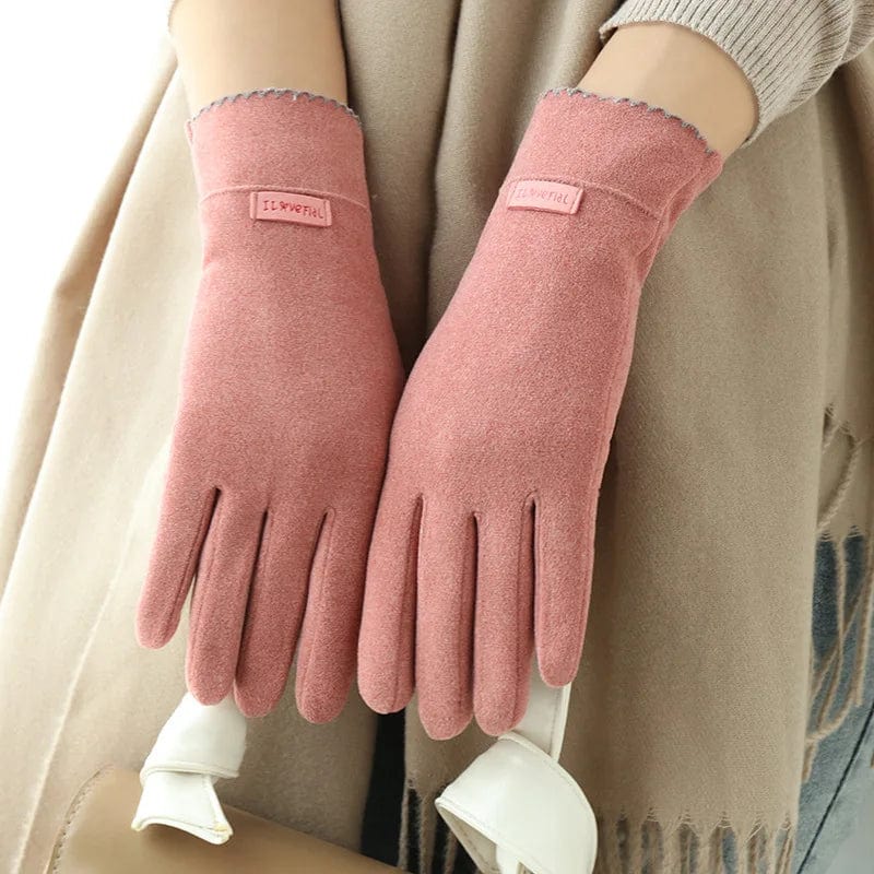 Gants faux cuir femme