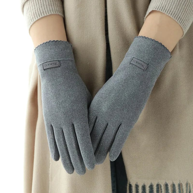 Gants faux cuir femme