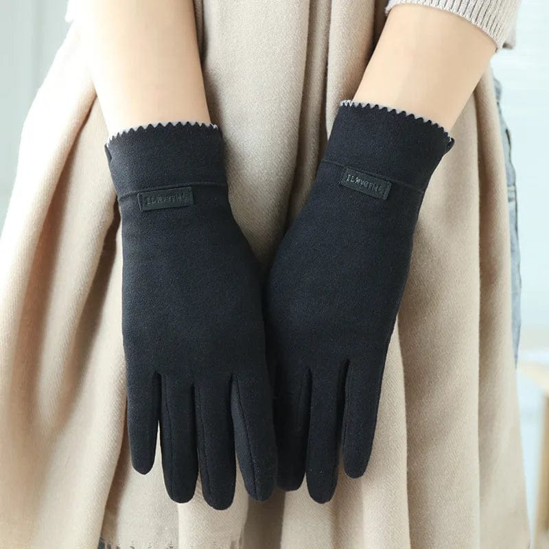 Gants faux cuir femme