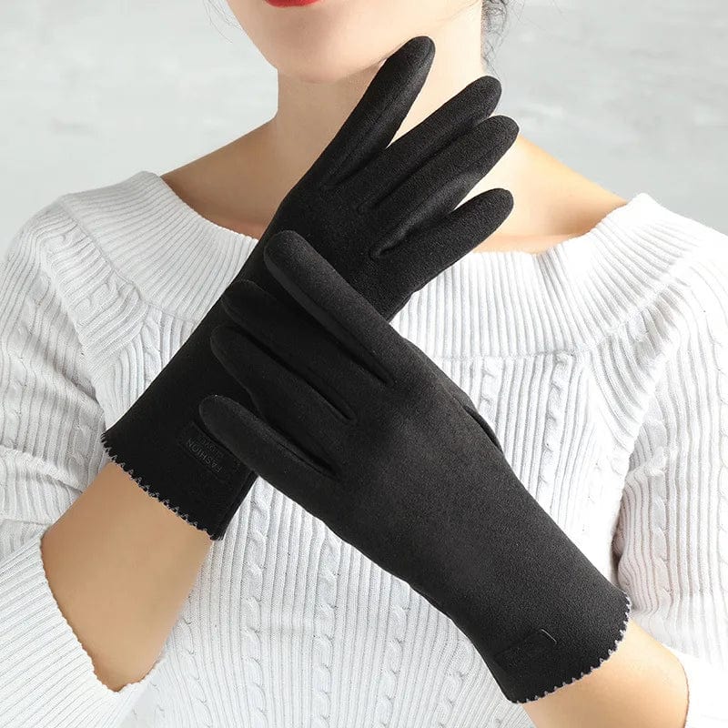 Gants faux cuir femme