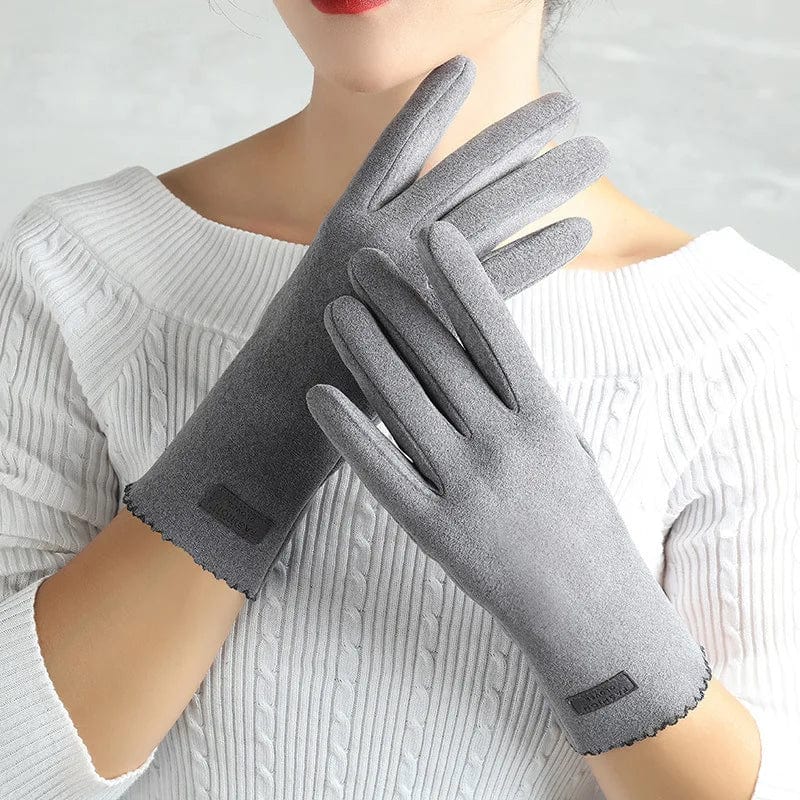 Gants faux cuir femme