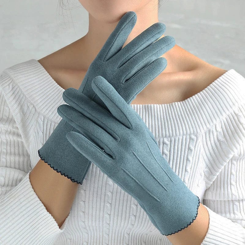 Gants faux cuir femme