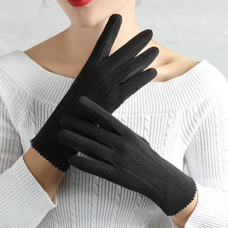 Gants faux cuir femme