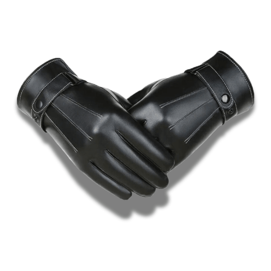 Gants faux cuir homme