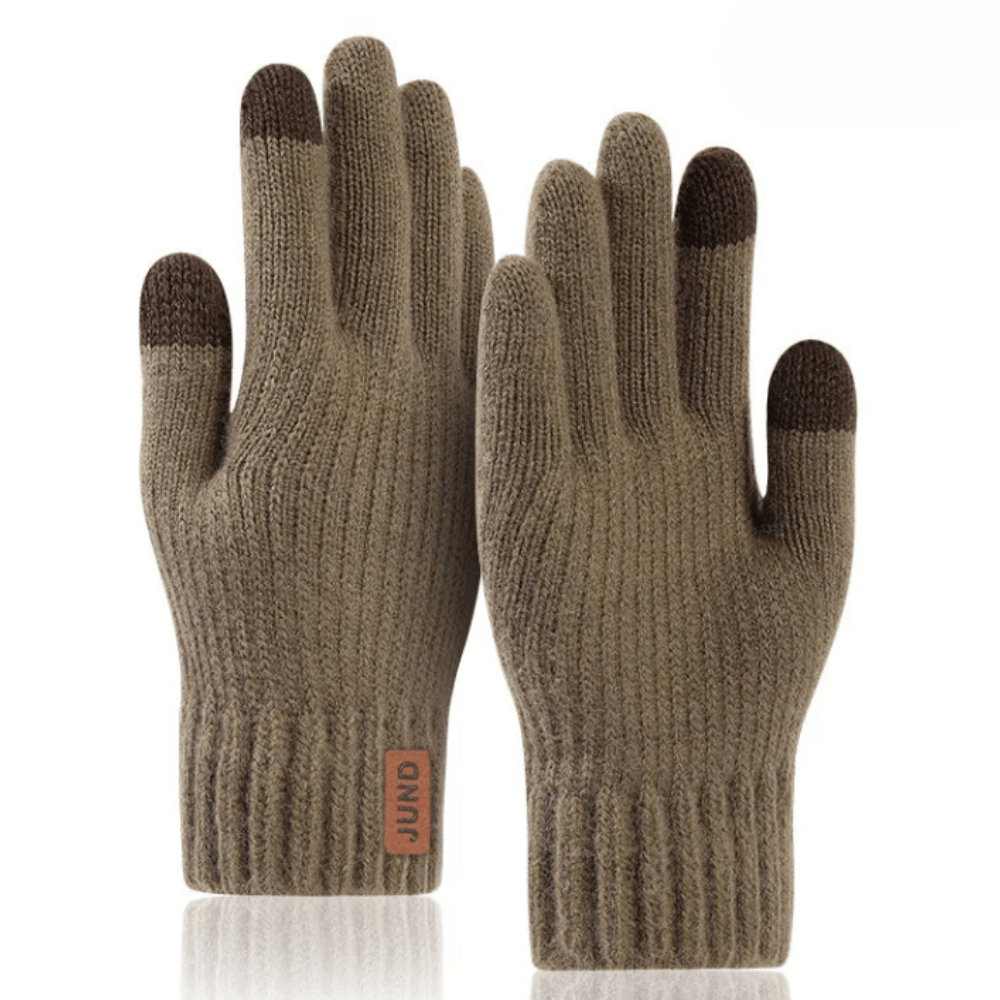 Gants laine tactiles femme