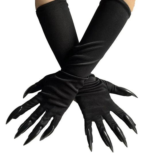 Gants long femme chat