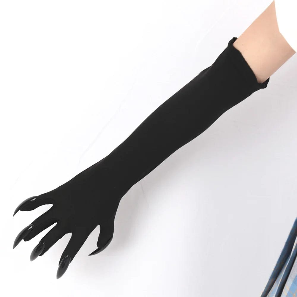 Gants long femme chat