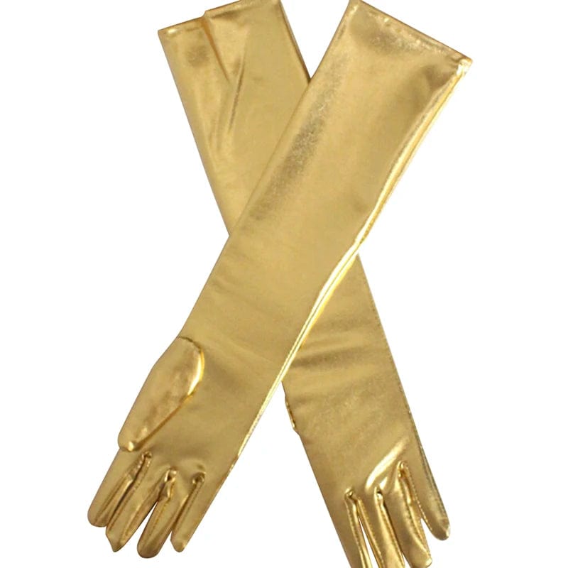 Gants long femme faux cuir