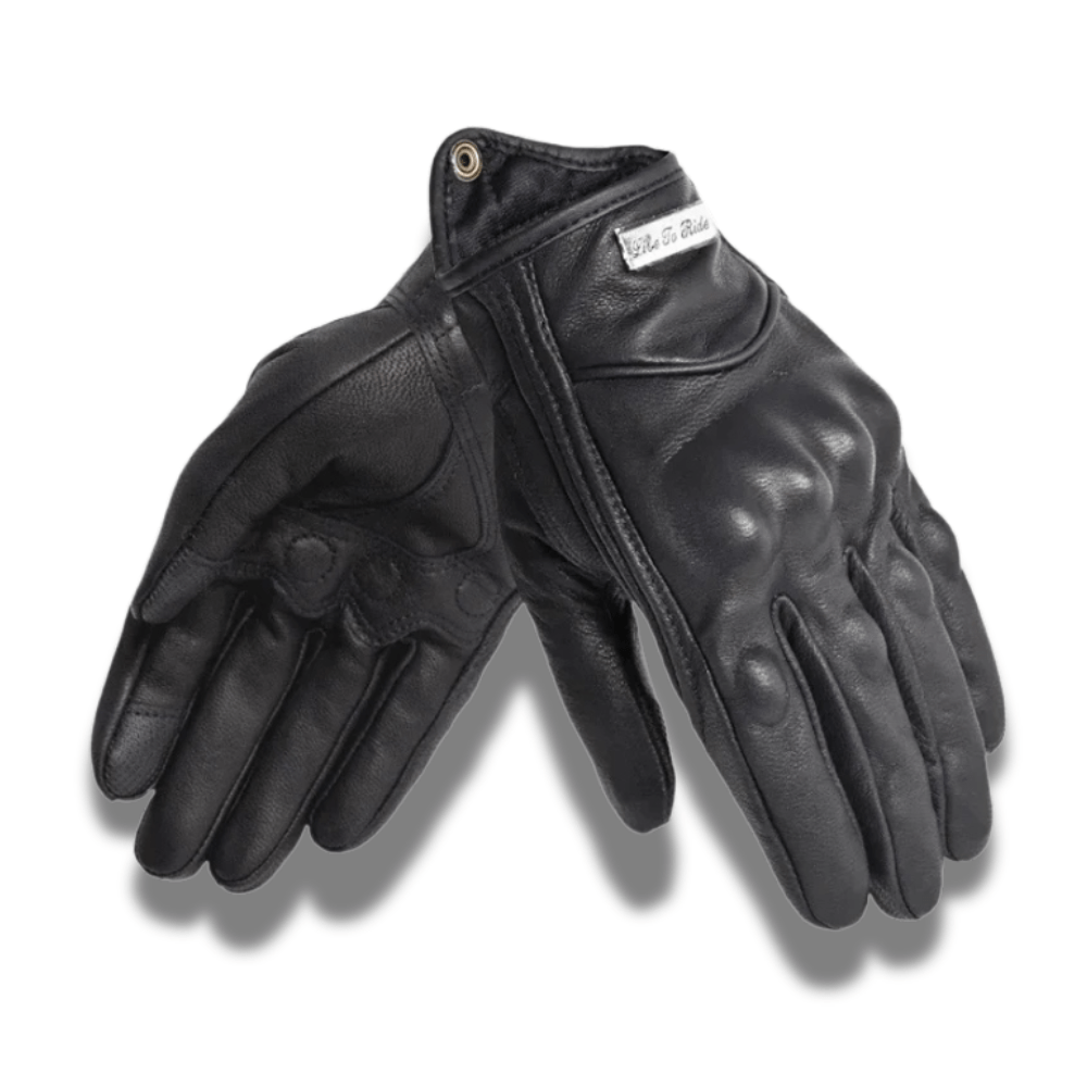 Gants moto cuir Retro