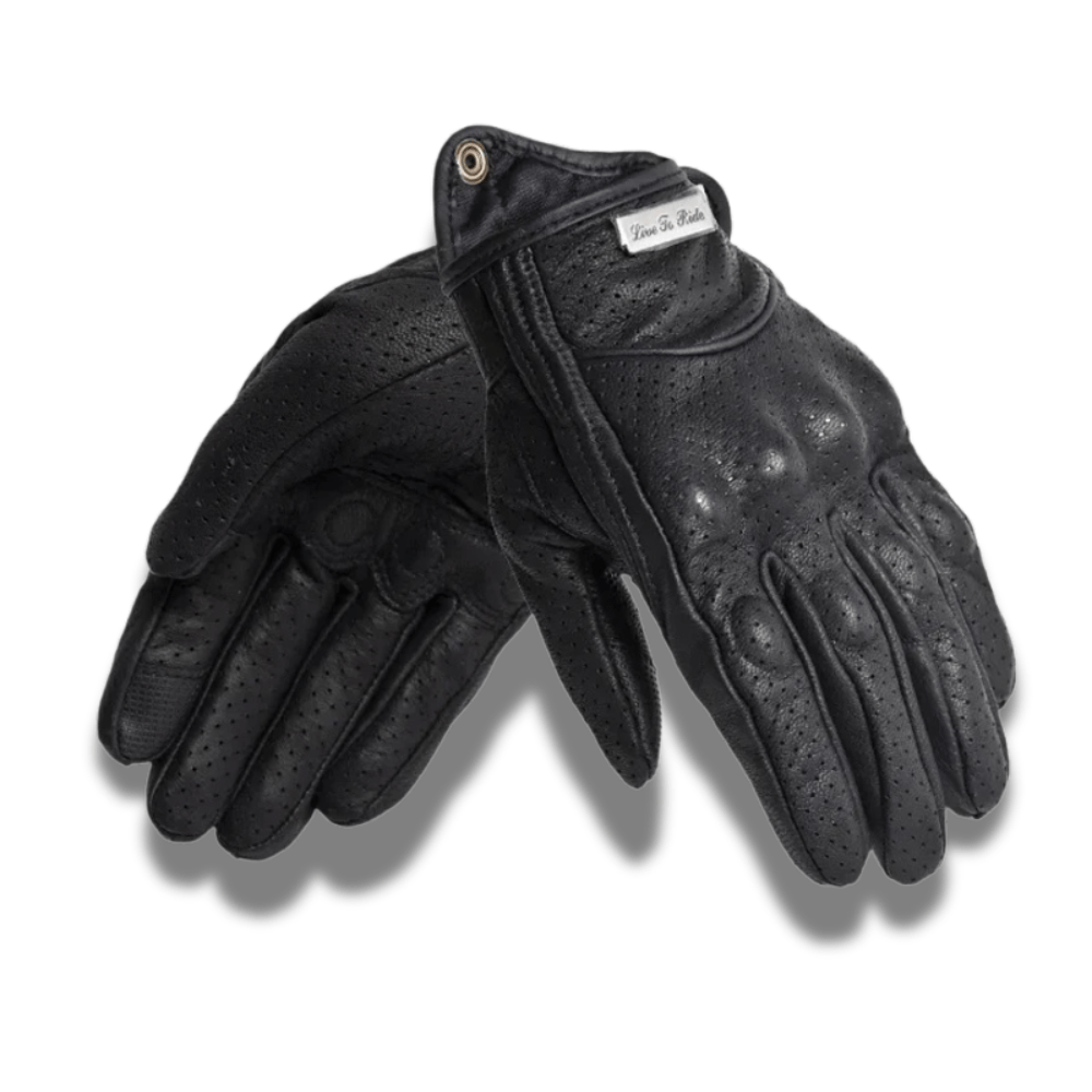 Gants moto cuir Retro