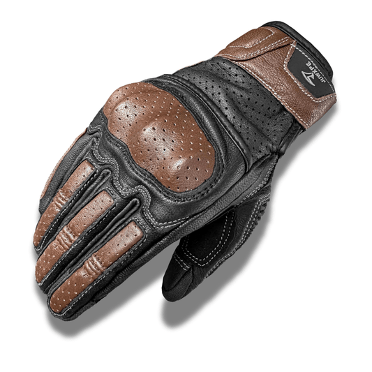 Gants moto cuir Vintage