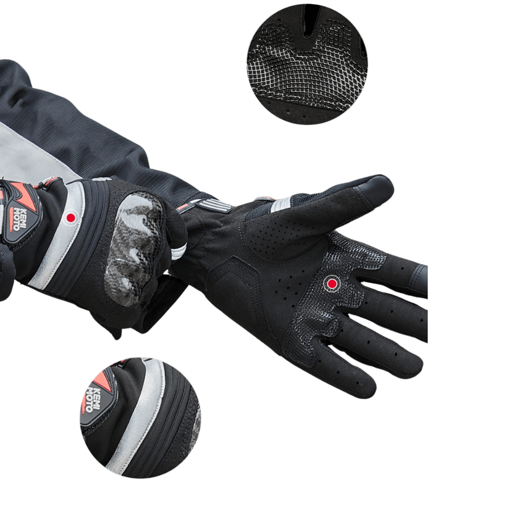 Gants moto respirants tactiles