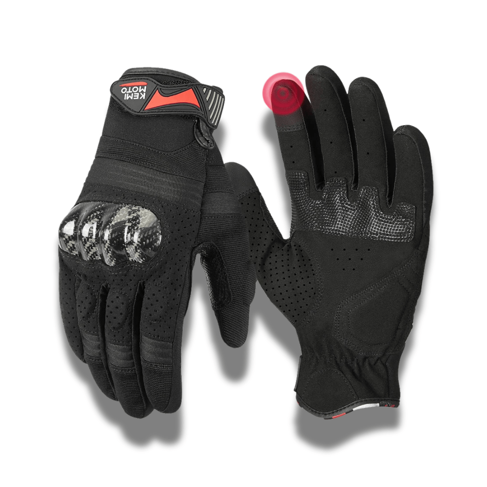 Gants moto respirants tactiles